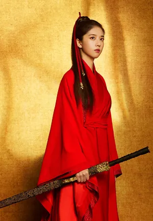 李凯馨美飒红衣古装写真图片_3