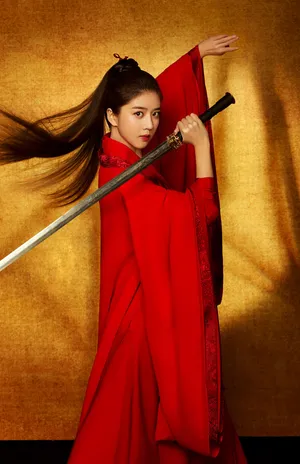 李凯馨美飒红衣古装写真图片_5