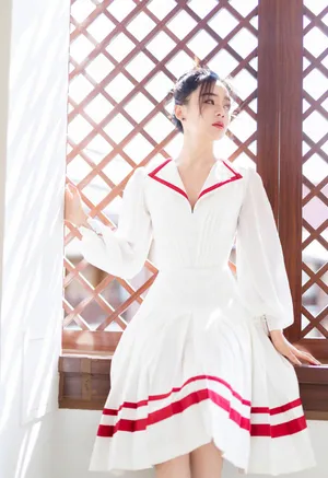 袁姗姗清新少女风写真图片_5