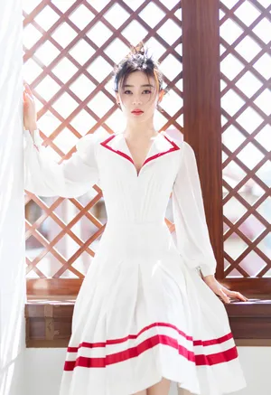袁姗姗清新少女风写真图片_6