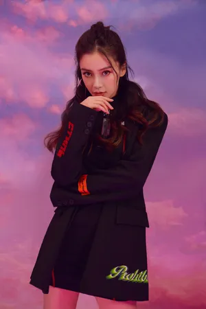angelababy黑色系酷美写真图片_7
