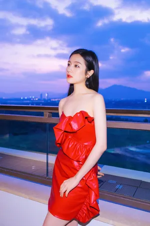 李兰迪红裙优雅性感写真图片_4