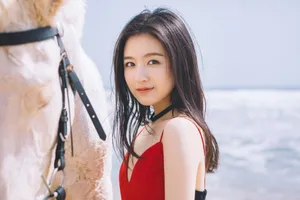 李兰迪灵动优雅海边写真图片_6