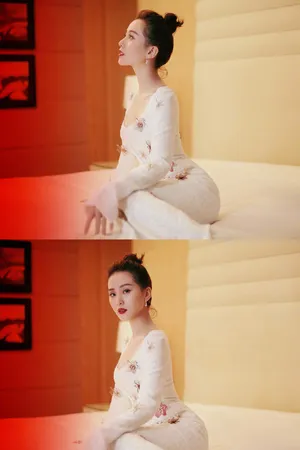 刘诗诗花朵裙性感写真图片_7