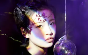 李庚希时尚酷黑写真图片_7