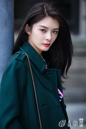 傅菁率性洒脱街拍写真图片
