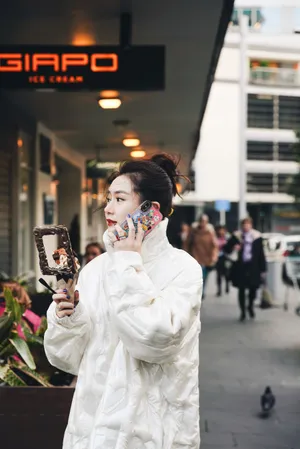 戚薇清爽时尚街拍图片_5