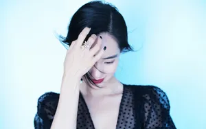 王智蕾丝纱裙优雅写真图片