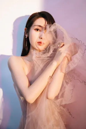 邢菲抹胸纱裙清纯写真图片_4