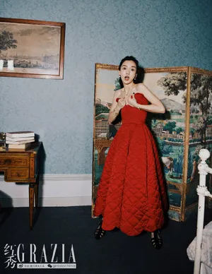 angelababy复古封面大片写真图片_5