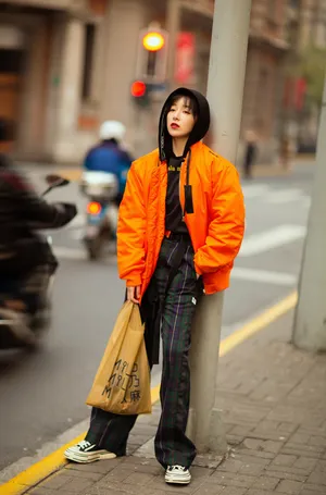 阚清子时髦个性街拍图片_3
