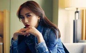 刘美彤性感甜酷写真图片_2