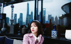 蕙心玥粉色甜美写真图片_6