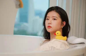 何蓝逗可爱甜美写真图片_4