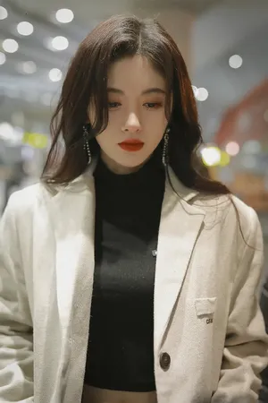 鞠婧祎复古港风私服街拍图片_2