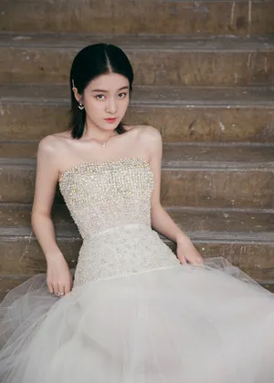 张雪迎抹胸礼服性感写真图片_2