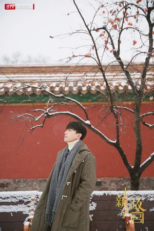 邓伦故宫雪景帅气写真图片