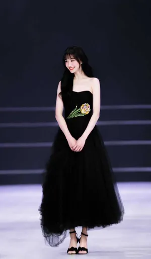 郑爽黑裙仙气活动写真图片_4