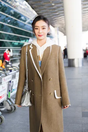 袁姗姗温暖冬日机场街拍图片_2