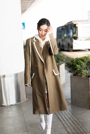 袁姗姗温暖冬日机场街拍图片_7