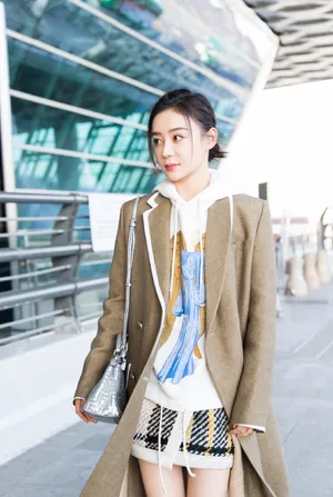 袁姗姗温暖冬日机场街拍图片_8
