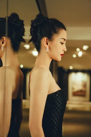 angelababy鱼尾裙性感写真图片_14