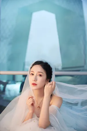 娄艺潇美人鱼纱裙性感图片_7