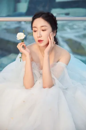 娄艺潇美人鱼纱裙性感图片_10