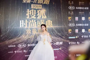 娄艺潇美人鱼纱裙性感图片_13