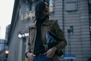 刘雯随性秋冬街拍大片写真图片_10