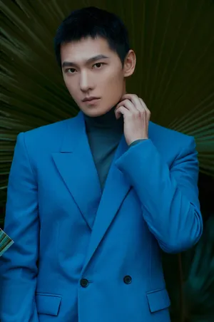 杨洋蓝色西装超帅写真图片
