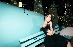 袁冰妍性感黑裙写真图片_7