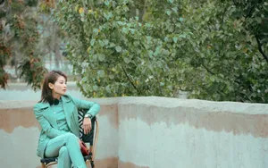 刘涛薄荷绿夹克写真图片