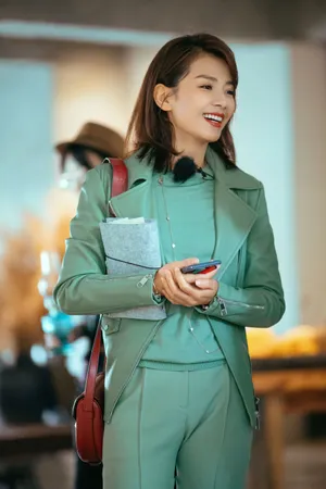 刘涛薄荷绿夹克写真图片_9