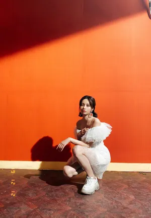 沈梦辰白裙性感写真图片_1