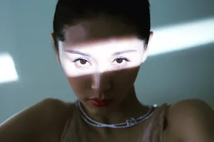 王子文鎏金纱裙优雅写真图片_3