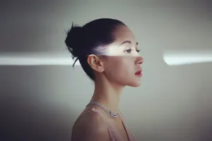 王子文鎏金纱裙优雅写真图片_4