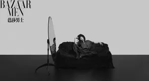 华晨宇黑白光影写真图片_2