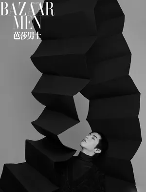 华晨宇黑白光影写真图片_5