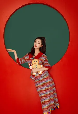 马梦唯圣诞甜美写真图片_3