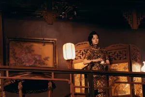 谭卓复古优雅浪漫写真图片_3