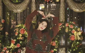 袁冰妍圣诞甜美写真图片_3