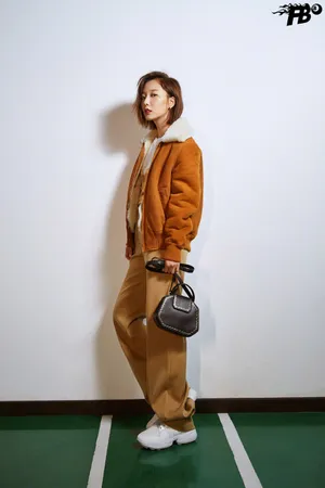 王珞丹焦糖色甜美写真图片_3