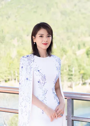 刘涛白色长裙气质写真图片
