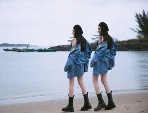 杨幂酷美性感海边写真图片_7