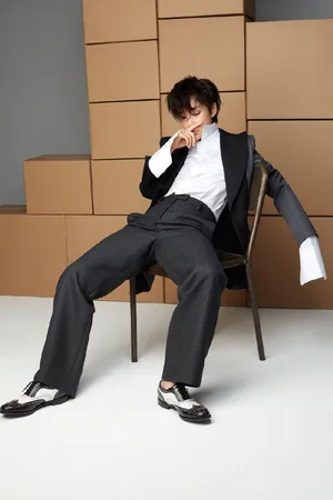 李冰冰超A短发男装写真图片