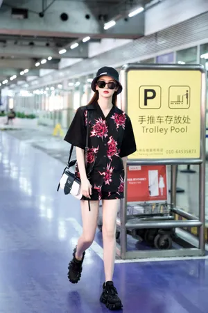 戚薇玫瑰套装机场图片_4