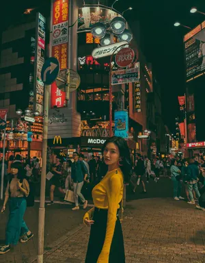 景甜日本街头旅拍照图片_4