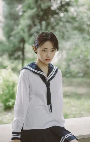 吴佳怡清纯水手服写真图片_5