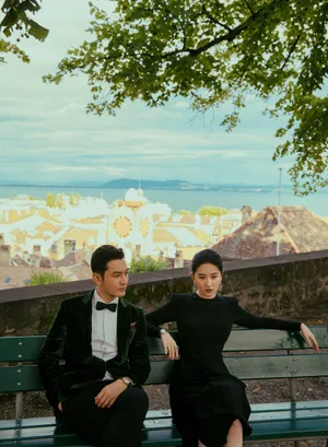 黄晓明刘亦菲时尚写真图片